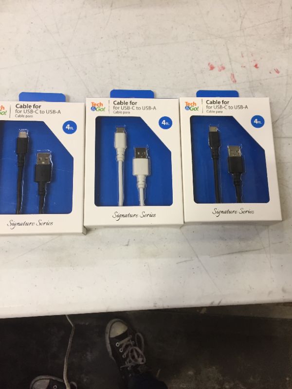 Photo 1 of USB-C to USB-A 4 ft. 3 pack