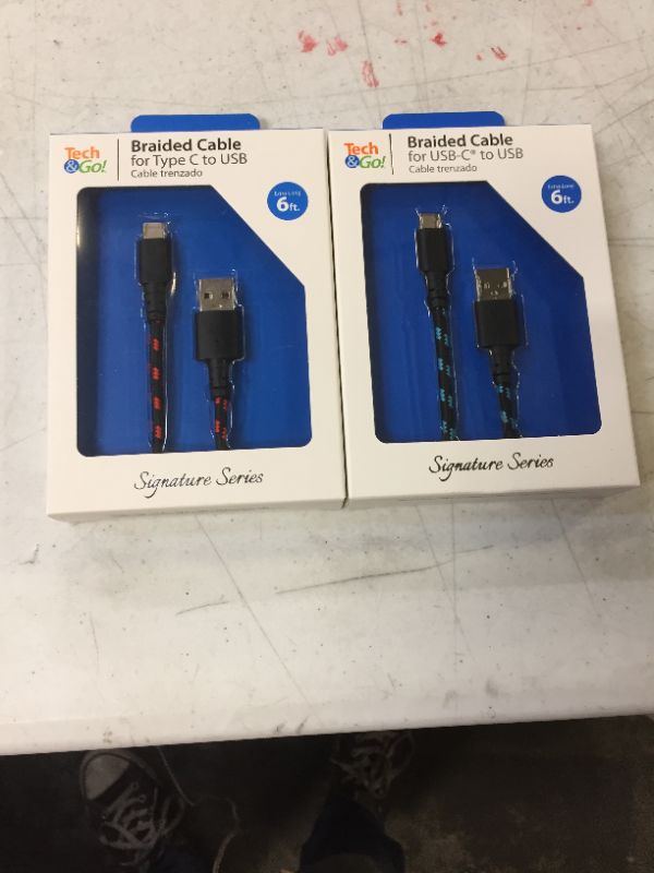 Photo 1 of USB-C to USB-A 6 ft. 2 pack