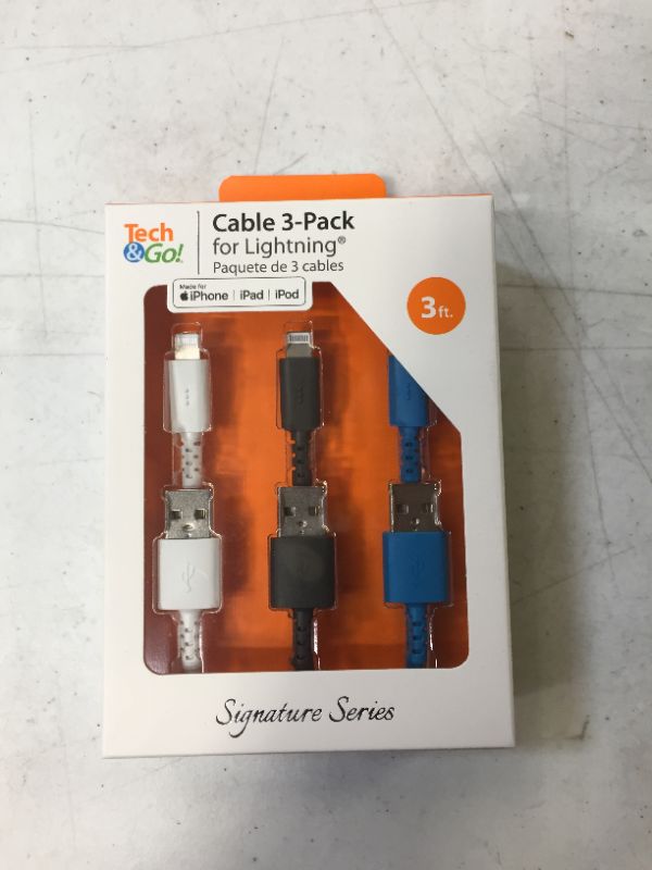 Photo 1 of Lightning Cable 3ft. 3 pack 