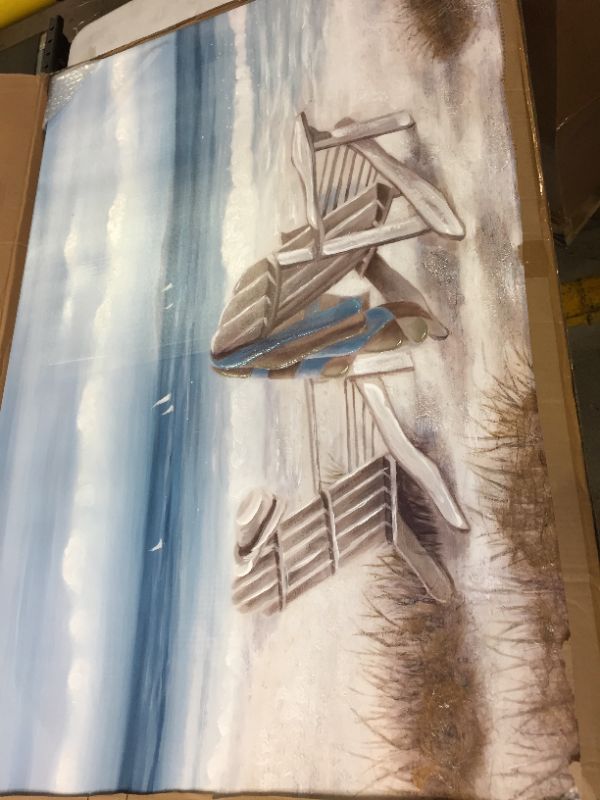 Photo 1 of 30IN X 45IN BEACH PAINTING 