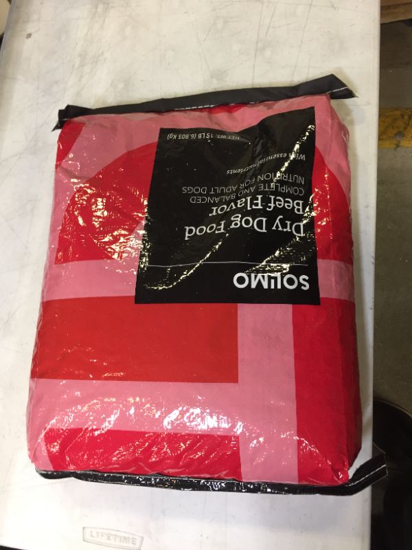 Photo 2 of 1 BAG Amazon Brand - Solimo Basic Dry Dog Food, Beef Flavor, 15 lb bag (Trial Size)
