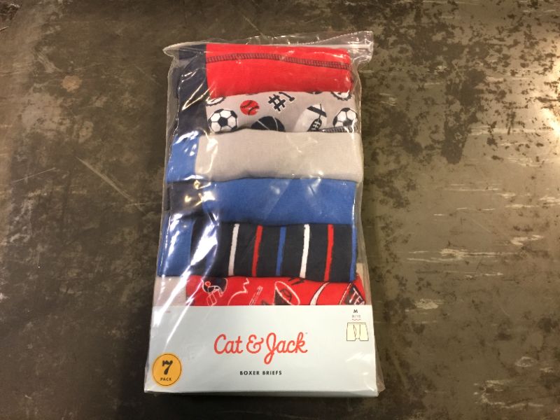 Photo 2 of Boys' 7pk Sports Boxer Briefs - Cat & Jack™ Blue-Size M
