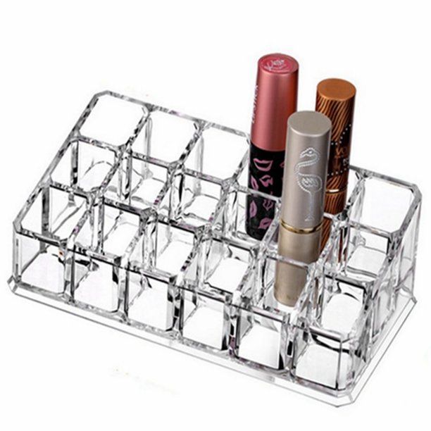 Photo 1 of 18/36 Compartment Acrylic Lipstick Holder Cosmetic Makeup Lipstick Organizer Brushes Bottles Rack Holder Display Stand