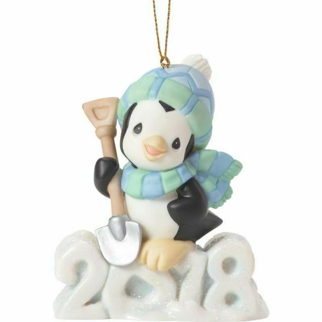 Photo 1 of 2018 Precious Moments Penguin Ornament WISHING YOU A COOL YULE #181009 Brand new