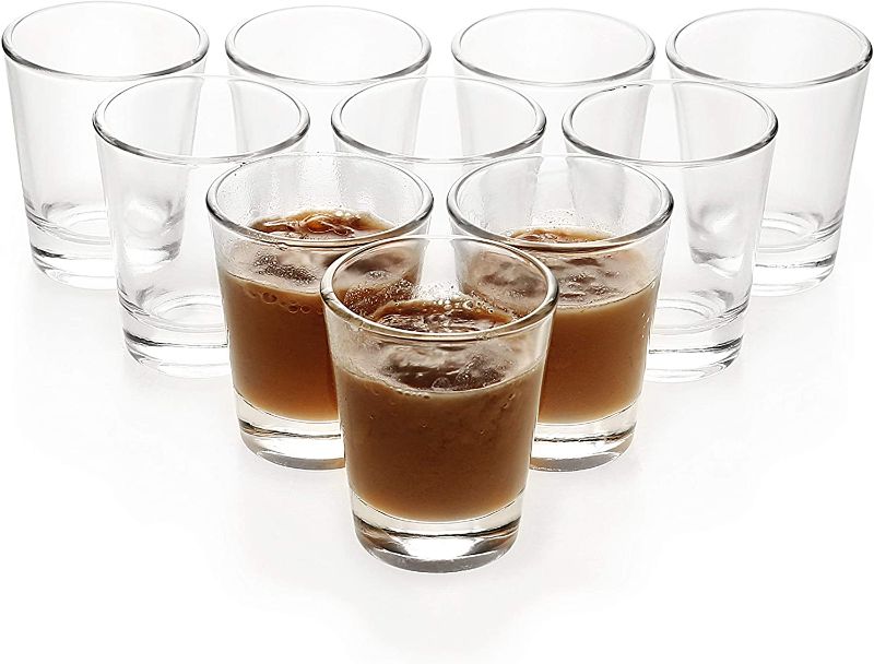 Photo 1 of 1.5 oz Shot Glasses Sets with Heavy Base, Clear Shot Glass (18 Pack)
