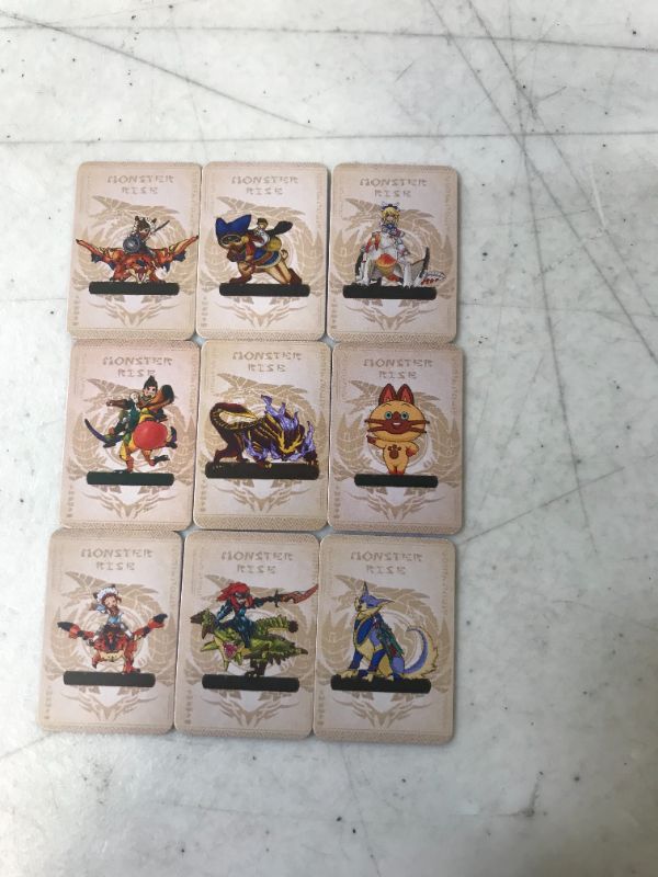 Photo 2 of 9-Pcs Monster Hunter Stories 2 Amiibo Cards, Resent Tiger Dragon Ailu Cat NFC Card Compatible with Switch/Switch Lite/New 3DS

