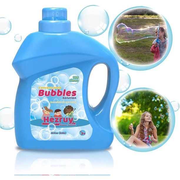 Photo 1 of Toys Bubbles Concentrated Solution Refill 32 oz (up to 2.5 Gallon) Big Bubble Solution for Kids Toddlers Bubble Machine/Gun/Wand Toys,Gift for 3 4 5 6 7 8 9 10 Year Old Boys Girls Children's Day
