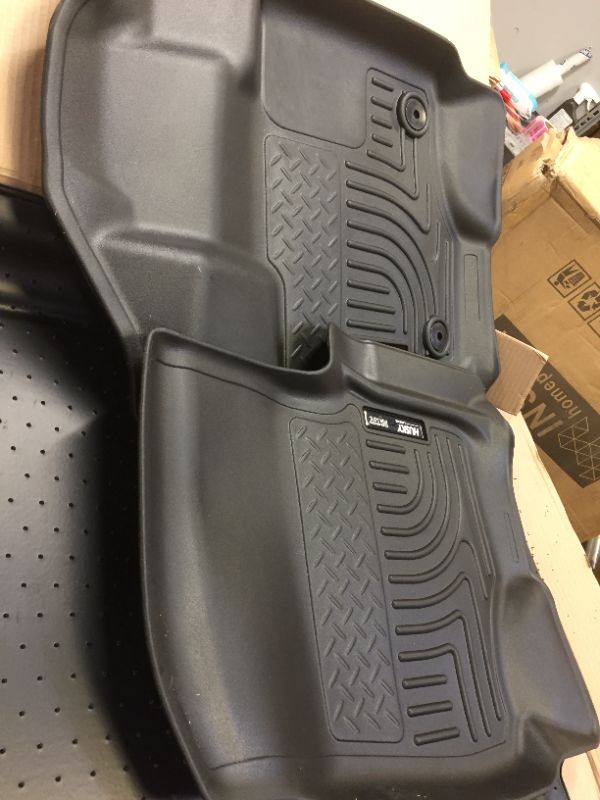 Photo 2 of Front and 2nd Seat Floor Liners Fits 2015-19 Ford F-150 SuperCrew, DIRTY AND SCUFFED