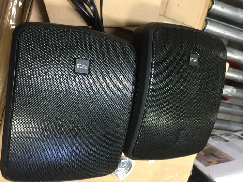 Photo 2 of Pyle PDWR54BTB 5.25" Indoor/Outdoor 600-Watt Bluetooth Speaker System (Black), UNABLE TO TEST