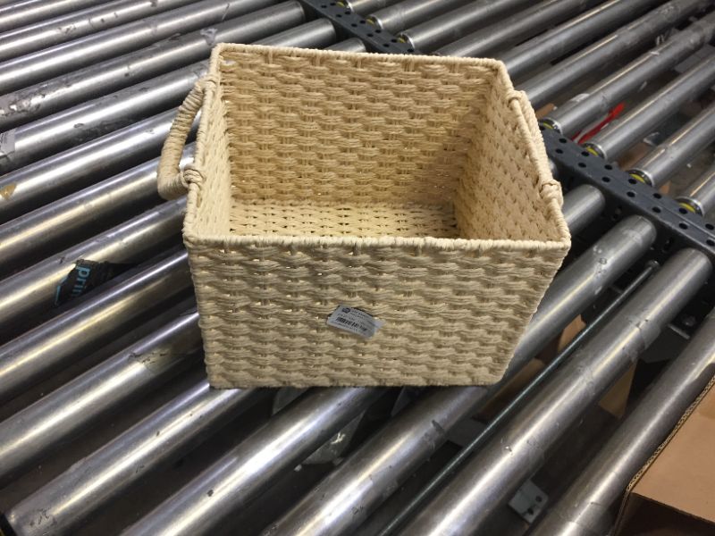 Photo 2 of 8"x10" Aseana Small Milk Crate Natural - Threshold™, DIRTY FROM NOT BEING BOXED
