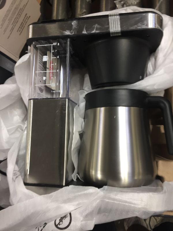 Photo 2 of 8-Cup Stainless Steel Brew Coffee Maker with Single-Serve Capability