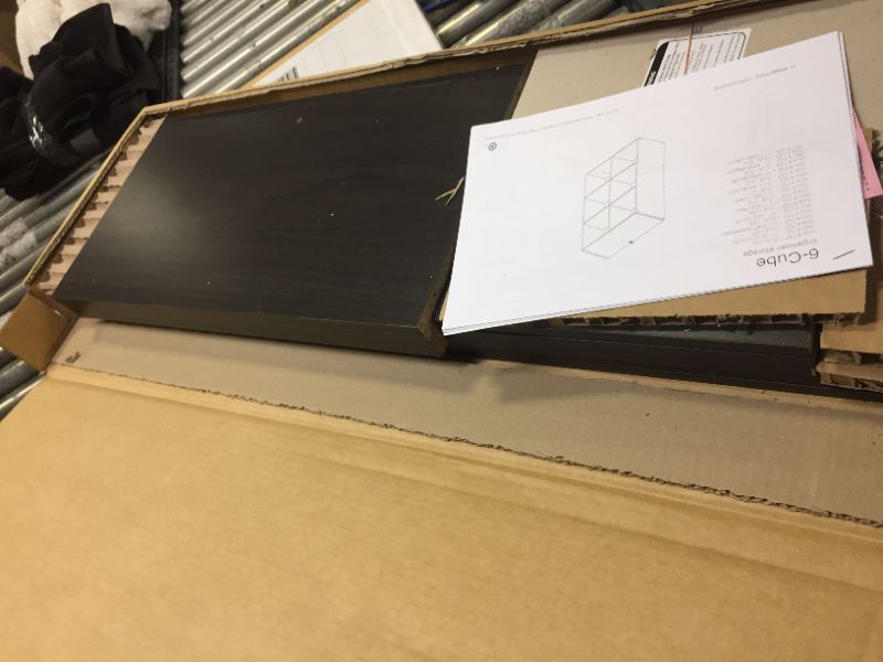 Photo 1 of 11" 6 Cube Organizer Shelf - Room Essentials™, box cutter scrape