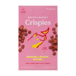 Photo 1 of 14 PACK OF Bocce's Bakery Banana and Bacon Crispies Dog Treats BESTBY 1/22
