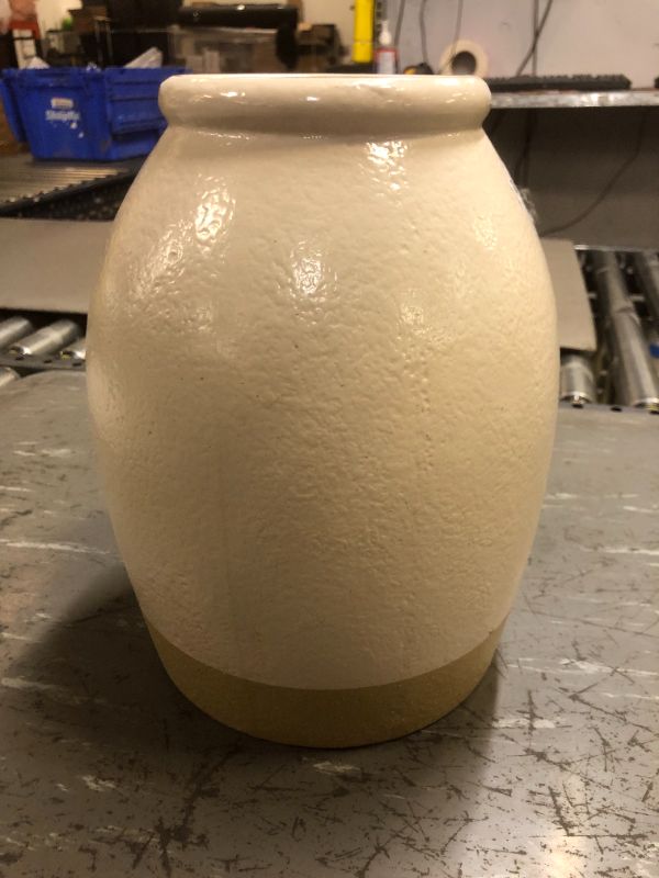 Photo 2 of 11" x 8" Crock Stoneware Vase Beige - Threshold™ designed with Studio McGee
