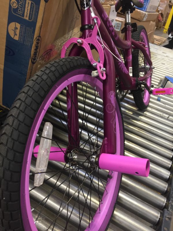 Photo 4 of 20" Kent 2 Cool BMX Girl's Bike, Satin Purple, TIRES FLAT, SCUFFS SCRAPES AND DIRTY 
