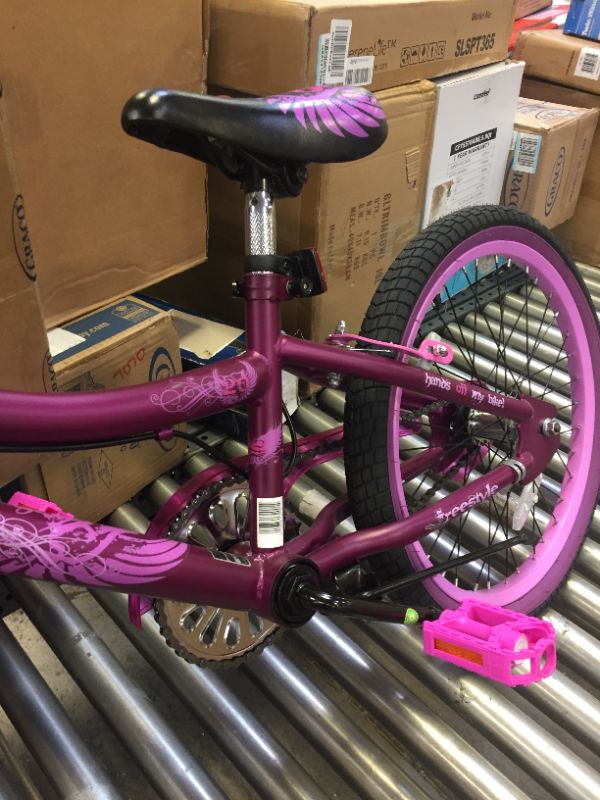 Photo 3 of 20" Kent 2 Cool BMX Girl's Bike, Satin Purple, TIRES FLAT, SCUFFS SCRAPES AND DIRTY 
