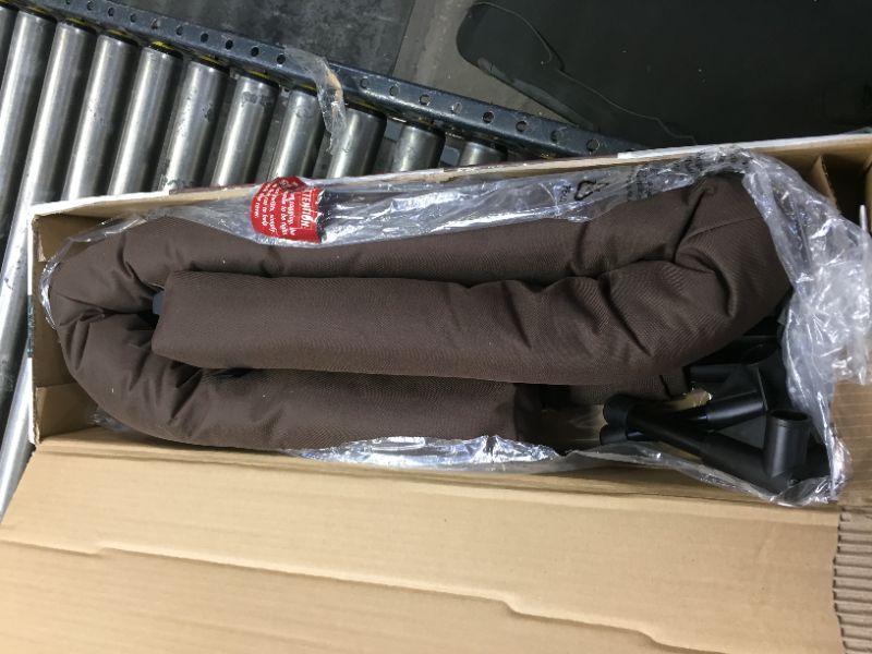 Photo 1 of K&H Pet Products Indoor Outdoor Bolster Mesh Elevated Cot Dog & Cat Raised Pet Bed w/ Padded Sides, Supports Up to 200 Pounds, Chocolate Brown, Medium