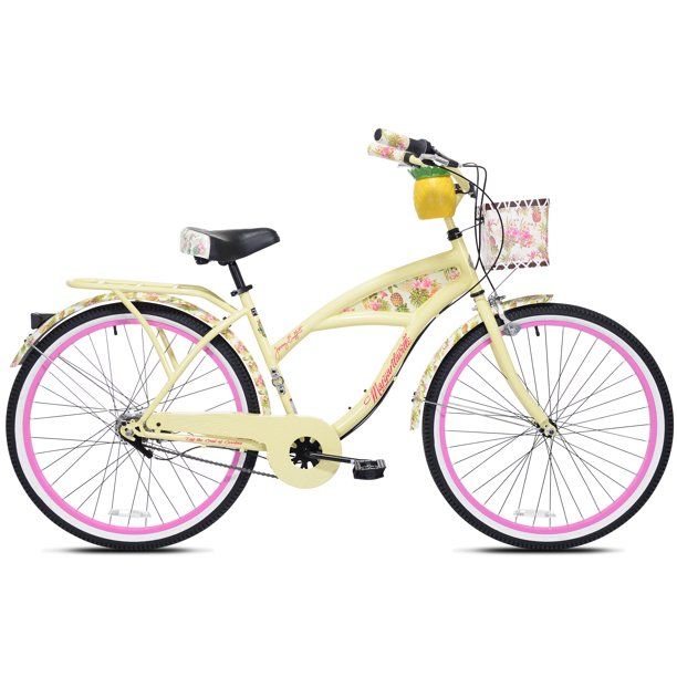 Photo 1 of Kent 26" Margaritaville Women's 3-Speed Cruiser Bike, Yellow
