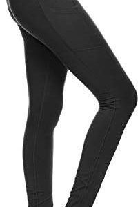 Photo 1 of  XL spandex leggings : BLACK FETY Women’s Workout Leggings with Pockets High Waist Full-Length Yoga Pants Tummy Control 4 Way Stretch Pants for Women
