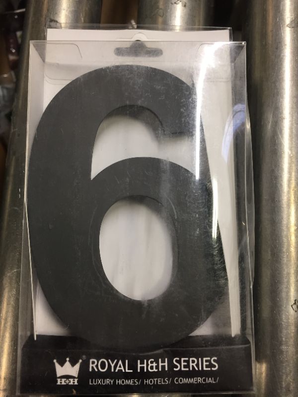Photo 1 of 2PACK 6 Inch BLACK House Numbers & Letters, 6/9
