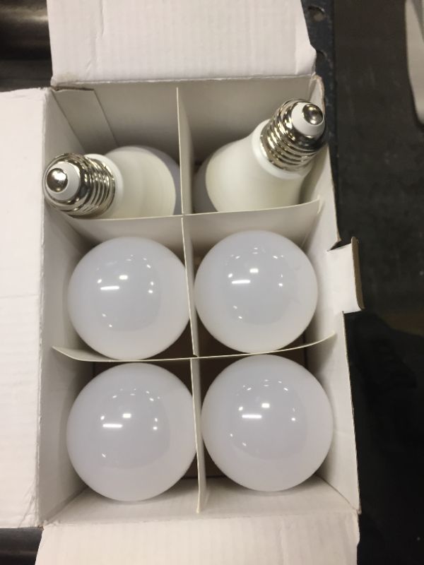 Photo 1 of A19 LED Light Bulbs, 100 Watt Equivalent LED Bulbs, 5000K Daylight White, 1100 Lumens, Standard E26 Medium Screw Base, CRI 85+, 25000+ Hours Lifespan, No Flicker, Non-Dimmable