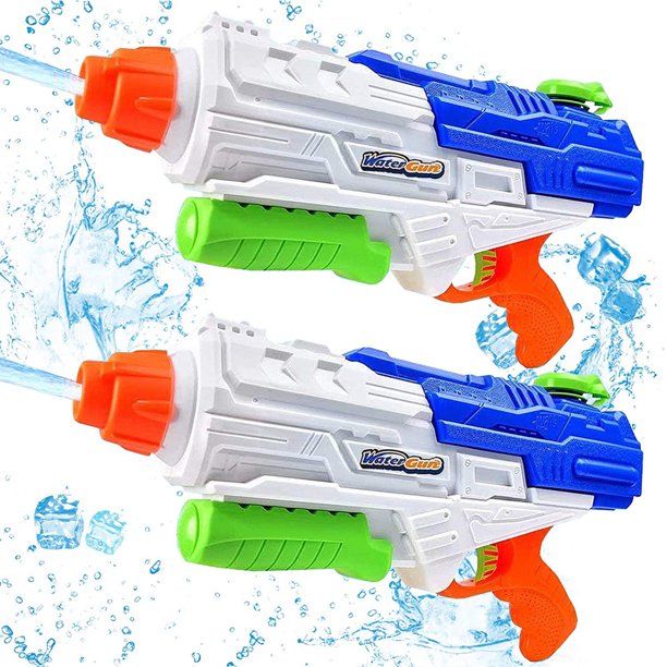 Photo 1 of 2 PACK, 4 WATER TOYS TOTAL. Water Gun, 1250Cc, Large Capacity, Super Long Distance 11 Meters, Shooting Games, Outdoor Water Games, Beach Rafting Water, Boys, Girls And Adults
