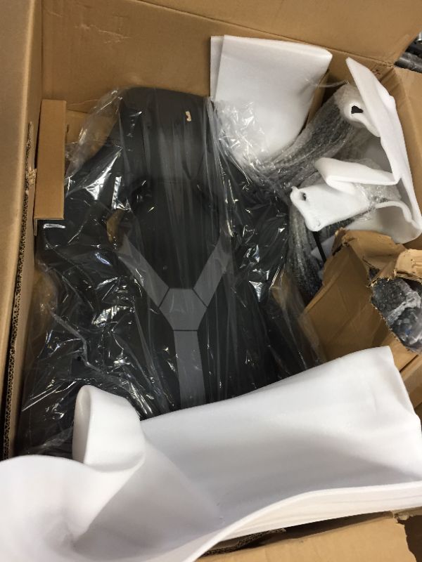 Photo 1 of Gaming Chair with Footrest, Ergonomic Office Chair, Adjustable Swivel Leather Desk Chair, Reclining High Back Computer Chair with Lumbar Support and Headrest, Racing Style Video Gamer Chair
