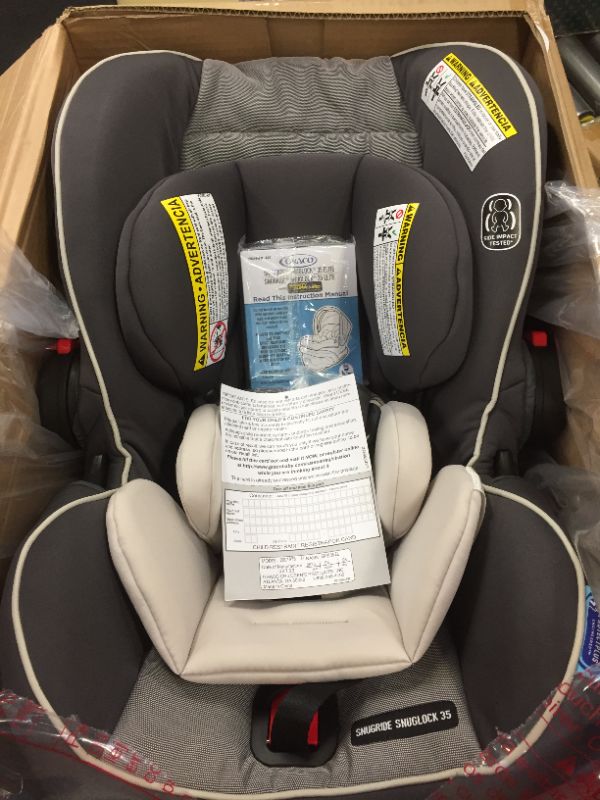 Photo 4 of Graco SnugRide SnugLock 35 Elite Infant Car Seat, Oakley Gray