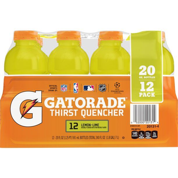 Photo 1 of (12 Count) Gatorade Thirst Quencher Sports Drink, Lemon Lime, 20 fl oz
