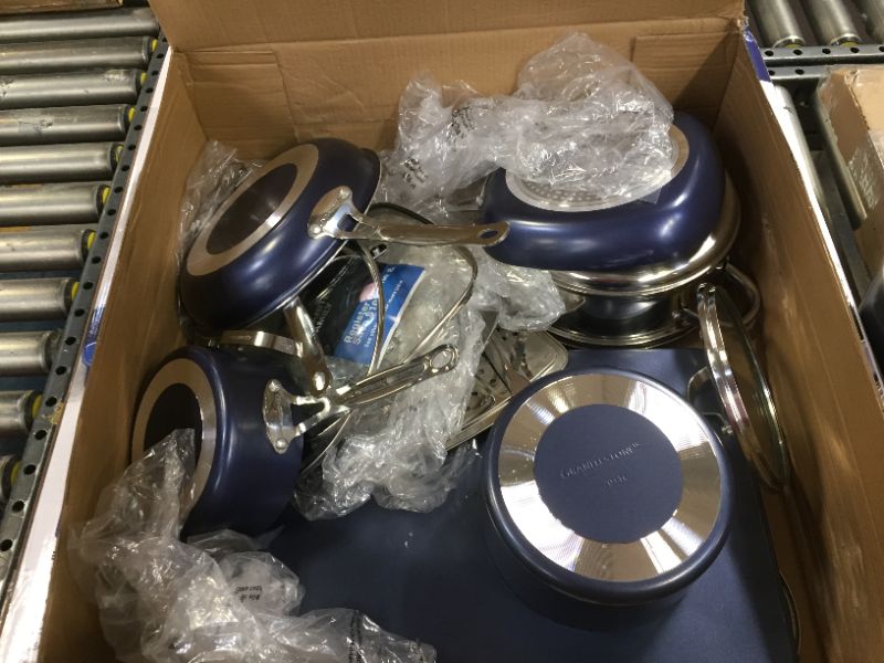 Photo 2 of Granitestone Blue Nonstick 20 Piece Cookware and Bakeware Set