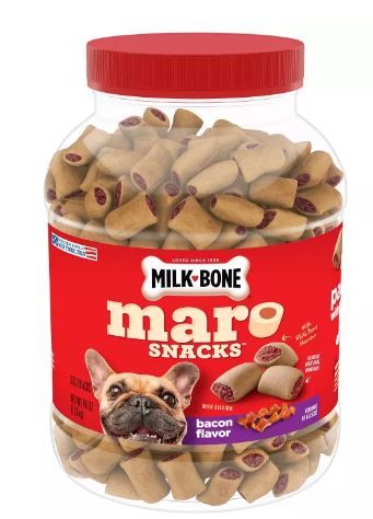 Photo 1 of 2 pack Milk-Bone MaroSnacks Bacon Flavor Dog Treats - 40oz exp date nov-28-2021
