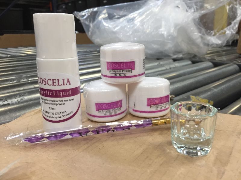 Photo 3 of 4 piece of COSCELIA 3PC ACRYLIC NAILS KIT 30ML ACRYLIC LIQUID MONOMER
