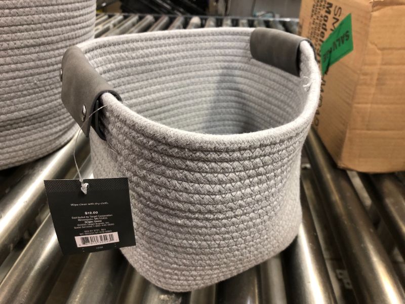 Photo 2 of 11" Decorative Coiled Rope Basket - Threshold™
