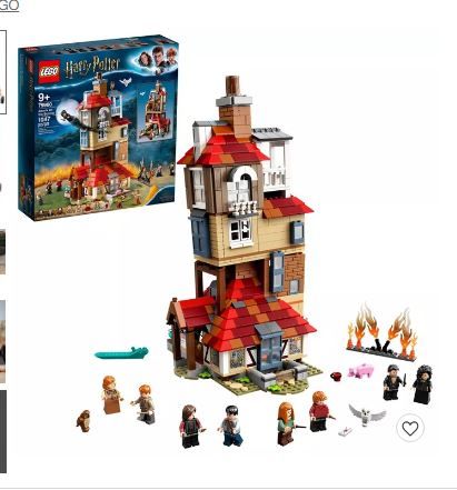 Photo 1 of LEGO Harry Potter Attack on the Burrow Weasley's Family Dollhouse Building Toy for Kids 75980

