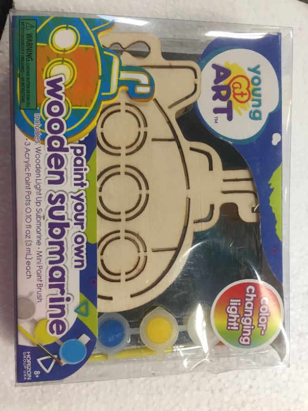 Photo 1 of 2 packs of Target Young At Art Paint Your Own Light Up Wooden Submarine
