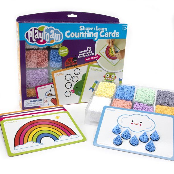 Photo 2 of Educational Insights Playfoam Shape & Learn Counting Set, Preschooler Math Toy, Ages 3+
