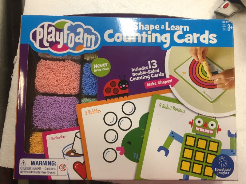 Photo 1 of Educational Insights Playfoam Shape & Learn Counting Set, Preschooler Math Toy, Ages 3+
