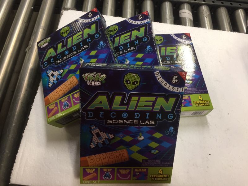 Photo 2 of 4 packs of Weird Science Alien Decoding Science Lab

