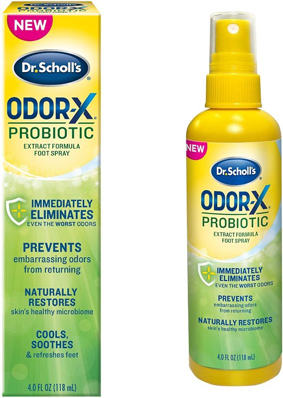 Photo 1 of 3 pack of Dr. Scholl's Probiotic Foot Spray 4oz Immediately Eliminates and Prevents Odors from Returning Shoe Deoderizer, 4 Ounce
