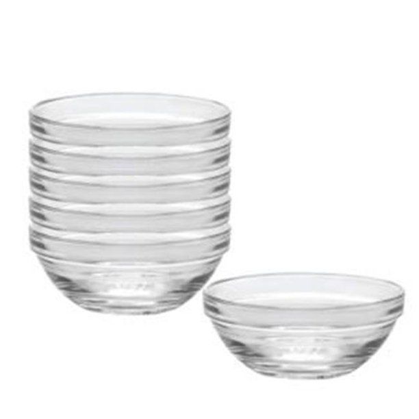 Photo 1 of Duralex 2024AF06-6 4.75 in. Lys Stackable Clear Bowls - Set of 6
