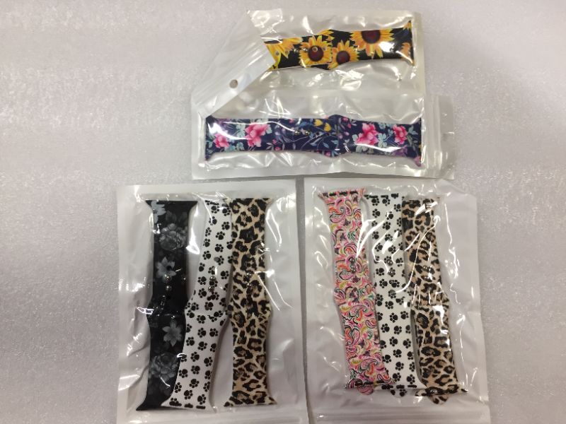 Photo 2 of 8 count of assorted wristwatch bands for apple watch -- different patterned style --brand new 