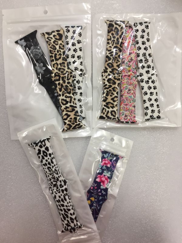 Photo 1 of 8 count of assorted generic pattern style for apple watch -- new and sealed 