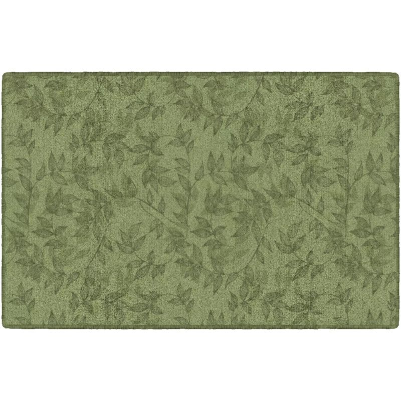 Photo 1 of 2'5"x3'8" Rectangle Indoor and Outdoor Floral Nylon Accent Rug Green - Brumlow Mills
