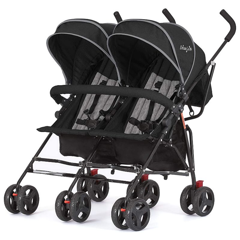 Photo 1 of Dream on Me Volgo Umbrella Double Stroller in Black