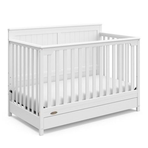 Photo 1 of Graco Hadley 4-in-1 Convertible Crib with Drawer - White
