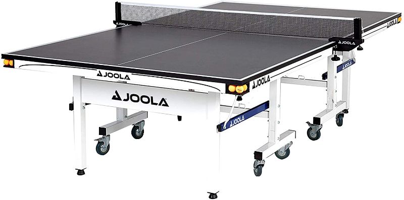 Photo 1 of JOOLA Rally TL - Professional MDF Indoor Table Tennis Table w/ Quick Clamp Ping Pong Net & Post Set - 10 Minute Easy Assembly - Corner Ball Holders - Ping Pong Table w/ Playback Mode FACTORY NEW
