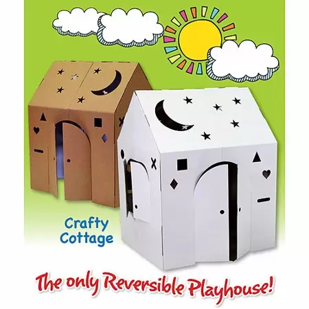 Photo 1 of Easy Playhouse Crafty Cottage Cardboard Playhouse

