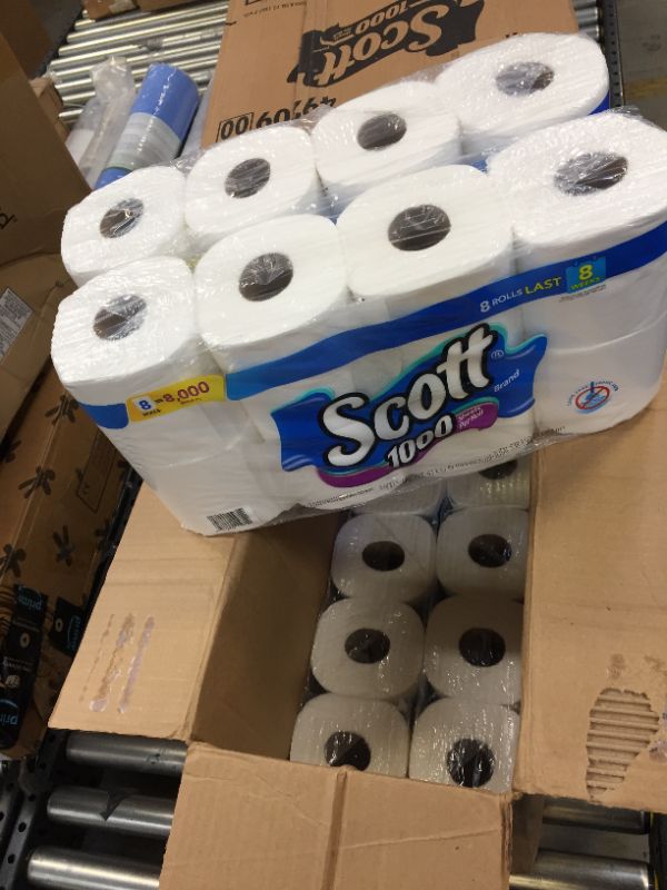 Photo 2 of Scott 1000 Sheets Per Roll Toilet Paper, 32 Rolls (4 Packs of 8), Bath Tissue