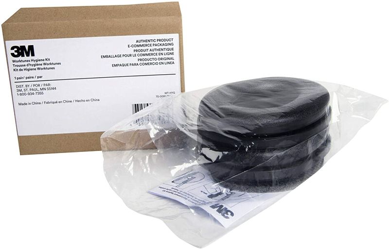 Photo 1 of 3M WorkTunes Hearing Protector Replacement Ear Cushion Hygiene Kit, 1 pair, works with WorkTunes AM/FM (90541) Connect AM/FM (90542)
