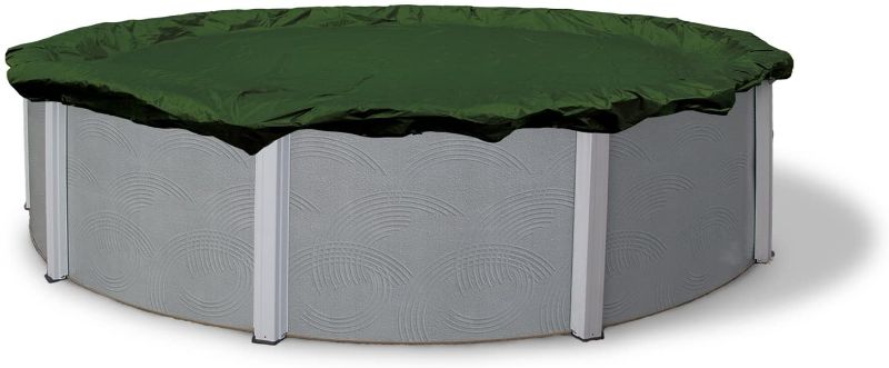 Photo 1 of Blue Wave BWC800 Gold 15-Year 24 x 40-ft Rectangular In Ground Winter Pool Cover, 12-FEET, Forest Green
